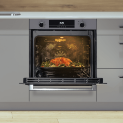 Integrierbarer Multifunktionsofen mit 72 Litern Cecotec Bolero Hexa M226000 Glass Grey A 2800W