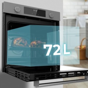 Horno Integrable Multifunción de 72 Litros Cecotec Bolero Hexa M226000 Glass Grey A 2800W