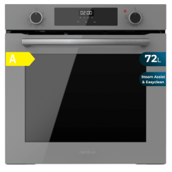 Integrierbarer Multifunktionsofen mit 72 Litern Cecotec Bolero Hexa M226000 Glass Grey A 2800W