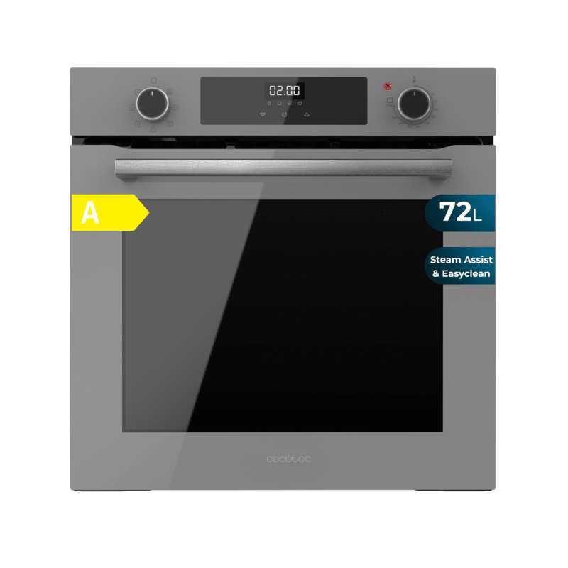 Integrierbarer Multifunktionsofen mit 72 Litern Cecotec Bolero Hexa M226000 Glass Grey A 2800W