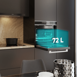 Horno Convencional Integrable con Microondas Line de 72 Litros Cecotec Bolero Hexa MWO706000 Line 2880W