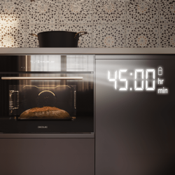 Horno Convencional Integrable con Microondas Line de 50 Litros Cecotec Bolero Hexa MWS704500 Glass Black 2880W