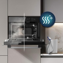 Horno Convencional Integrable con Microondas Line de 50 Litros Cecotec Bolero Hexa MWS704500 Glass Black 2880W