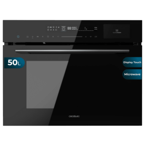 Horno Convencional Integrable con Microondas Line de 50 Litros Cecotec Bolero Hexa MWS704500 Glass Black 2880W