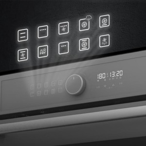 Horno Integrierbare Heißluftfritteuse mit 81 Litros Cecotec Bolero Hexa AF316000 Glass Grey A