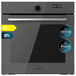 Horno Integrierbare Heißluftfritteuse mit 81 Litros Cecotec Bolero Hexa AF316000 Glass Grey A