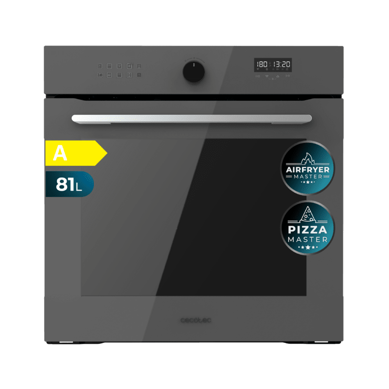 Horno Integrierbare Heißluftfritteuse mit 81 Litros Cecotec Bolero Hexa AF316000 Glass Grey A