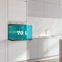 Horno Integrable Multifunción de 70 Litros Cecotec Bolero Hexa M236000 Line Time A 2800W