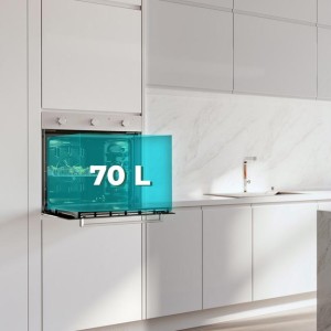 Horno Integrable Multifunción de 70 Litros Cecotec Bolero Hexa M236000 Line Time A 2800W