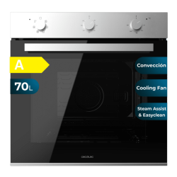 Horno Integrable Multifunción de 70 Litros Cecotec Bolero Hexa M236000 Line Time A 2800W