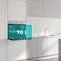 Integrierbarer Multifunktionsofen von 70 Liter Cecotec Bolero Hexa M236000 Mirror Time A 2800W