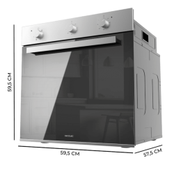 Integrierbarer Multifunktionsofen von 70 Liter Cecotec Bolero Hexa M236000 Mirror Time A 2800W
