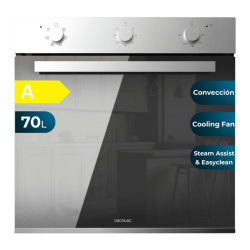 Integrierbarer Multifunktionsofen von 70 Liter Cecotec Bolero Hexa M236000 Mirror Time A 2800W