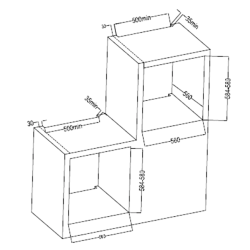 Herkömmlicher integrierbarer 80-Liter-Ofen Cecotec Bolero Hexa C126400 Line A 2800W