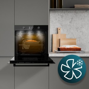 Pyrolytischer integrierbarer Ofen 73 Liter Cecotec Bolero Hexa P526000 Glass Black A 2800W