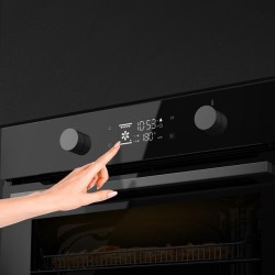 Pyrolytischer integrierbarer Ofen 73 Liter Cecotec Bolero Hexa P526000 Glass Black A 2800W