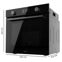 Pyrolytischer integrierbarer Ofen 73 Liter Cecotec Bolero Hexa P526000 Glass Black A 2800W