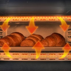 Multifunktionaler elektrischer Tischbackofen Cecotec Bake&Toast 1090 Black Capacidad 10 Litros