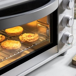 Multifunktionaler elektrischer Tischbackofen Cecotec Bake&Toast 2300 White Capacidad 23 Litros