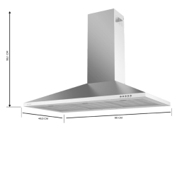 Pyramidenförmige Abzugshaube Cecotec Bolero Flux PM 903500 Inox B