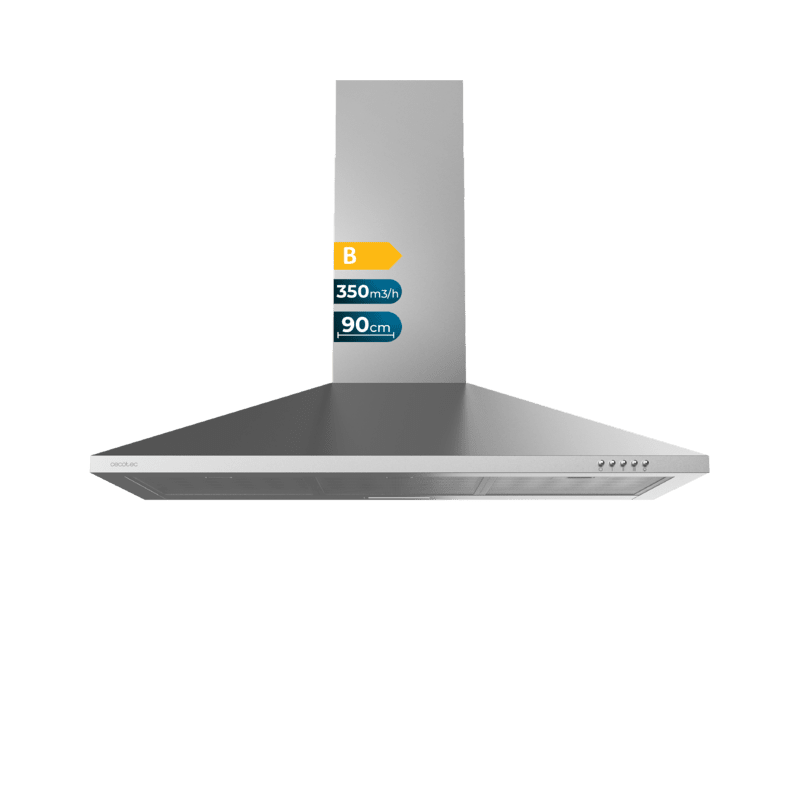 Pyramidenförmige Abzugshaube Cecotec Bolero Flux PM 903500 Inox B