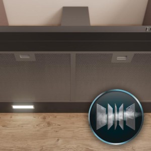 Pyramidenförmige Abzugshaube Cecotec Bolero Flux PM 606500 Schwarz A