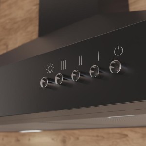 Pyramidenförmige Abzugshaube Cecotec Bolero Flux PM 606500 Schwarz A