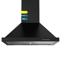 Pyramide von Campana Extractora Cecotec Bolero Flux PM 606500 Black A