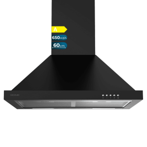 Pyramide von Campana Extractora Cecotec Bolero Flux PM 606500 Black A