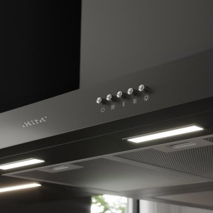 Campana Extractora T Cecotec Bolero Flux TM 606500 Black A