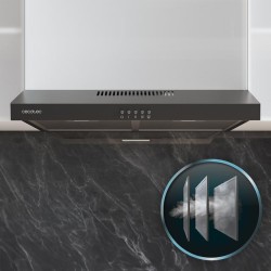 Herkömmliche Dunstabzugshaube Cecotec Bolero Flux CM 602200 Black B