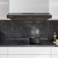 Herkömmliche Dunstabzugshaube Cecotec Bolero Flux CM 602200 Black B