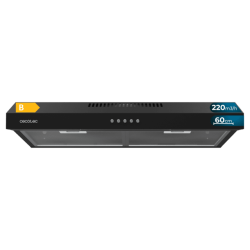 Herkömmliche Dunstabzugshaube Cecotec Bolero Flux CM 602200 Black B