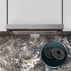 Herkömmliche Dunstabzugshaube Cecotec Bolero Flux TLM 606500 Inox A