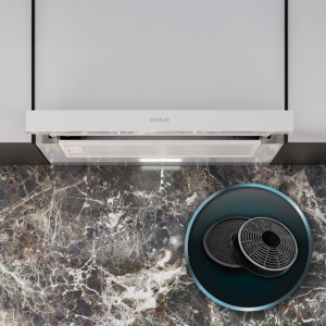 Teleskopische Dunstabzugshaube Cecotec Bolero Flux TLM 603500 White A