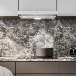 Teleskopische Dunstabzugshaube Cecotec Bolero Flux TLM 603500 White A