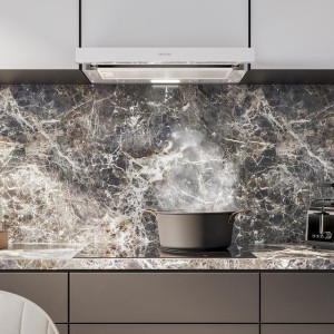 Teleskopische Dunstabzugshaube Cecotec Bolero Flux TLM 603500 White A