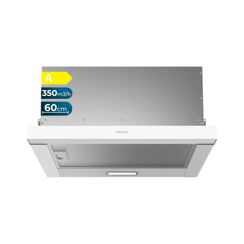 Teleskopische Dunstabzugshaube Cecotec Bolero Flux TLM 603500 White A