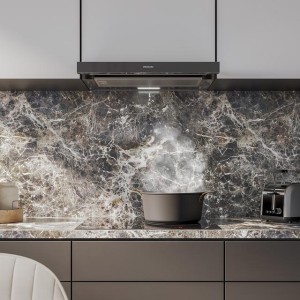 Teleskopische Dunstabzugshaube Cecotec Bolero Flux TLM 603500 Black A