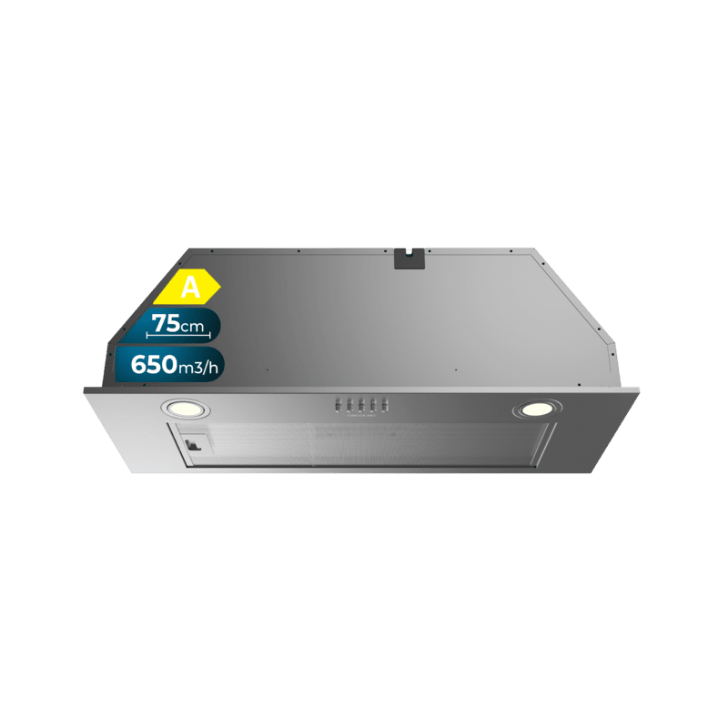 Integrierte Dunstabzugshaube Cecotec Bolero Flux IM 756500 Inox A