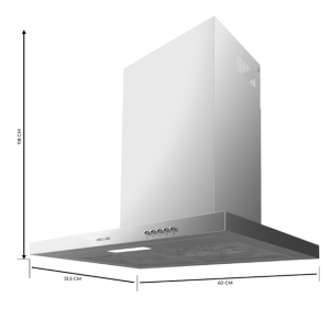 Dunstabzugshaube T Cecotec Bolero Flux TM 603500 Inox A