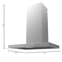 Dunstabzugshaube T Cecotec Bolero Flux TM 703500 Inox A