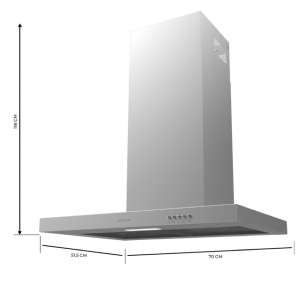 Campana Extractora T Cecotec Bolero Flux TM 703500 Inox A