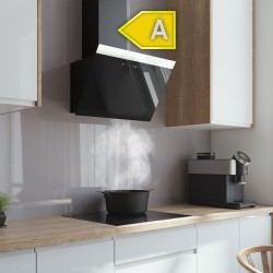 Campana Extractora Decorativa Cecotec Bolero Flux DT 606500 Glass Black A