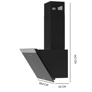 Dekorative Glocke Cecotec Bolero Flux DT 606500 Glass Black A