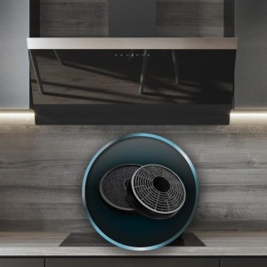 Campana Extractora Decorativa Cecotec Bolero Flux DT 906500 Glass Black A