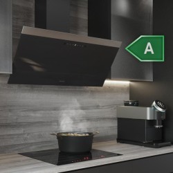 Dekorative Dunstabzugshaube Cecotec Bolero Flux DT 906500 Glass Black A