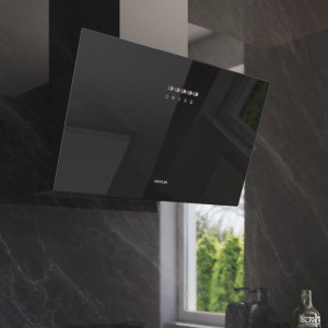 Campana Extractora Decorativa Cecotec Bolero Flux DM 603500 Glass Black B