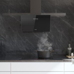 Dekorative Dunstabzugshaube Cecotec Bolero Flux DM 603500 Glass Black B