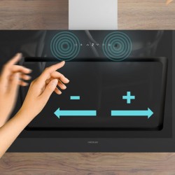 Campana Extractora Decorativa Cecotec Bolero Flux DT 908002 Glass Black B